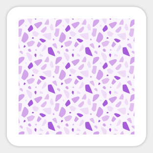 Purple Terrazzo Pattern Sticker